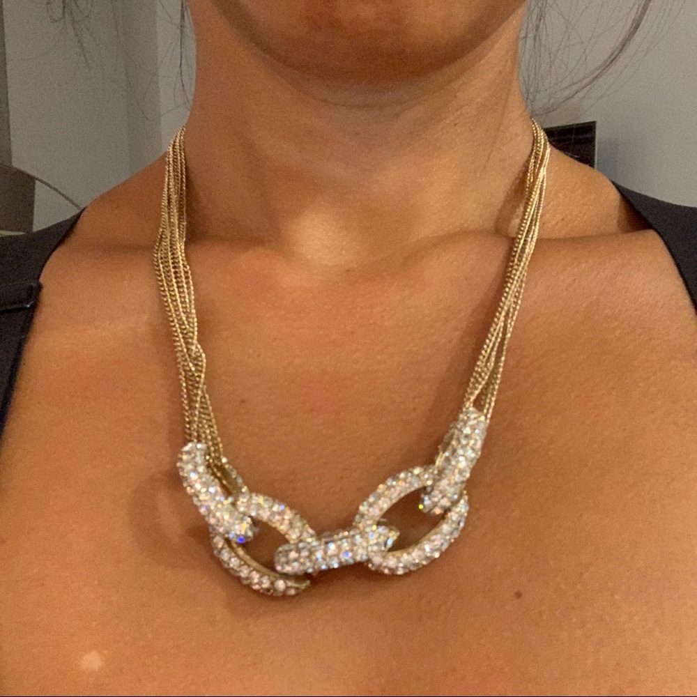 Rhinestone Link J Crew Necklace